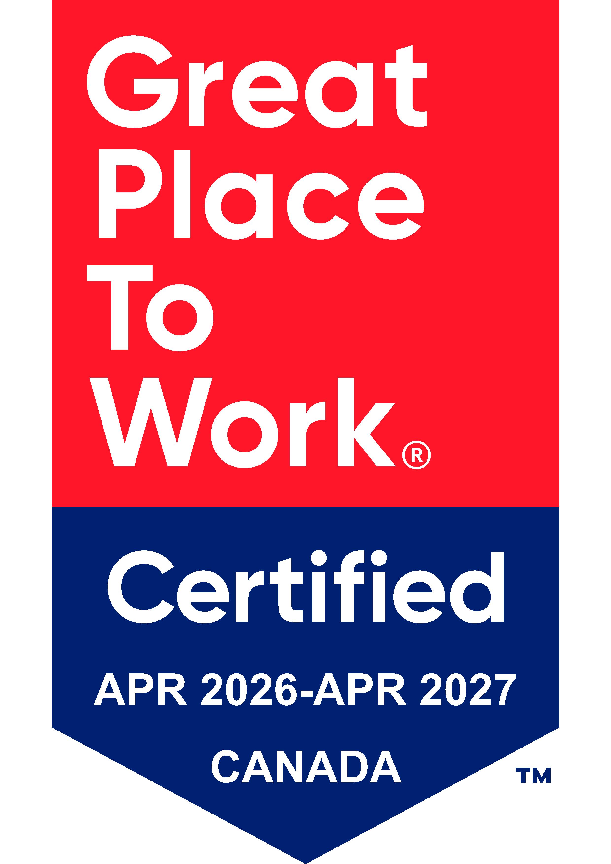 Great place to work Canada 2026