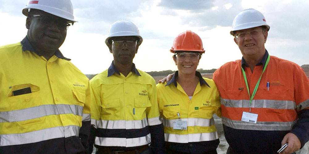 Todd (right) with White Ribbon colleagues Jennifer Adams and Humberto Carolo en route to meet with community partners near Barrick’s Porgera mine in Papua New Guinea.