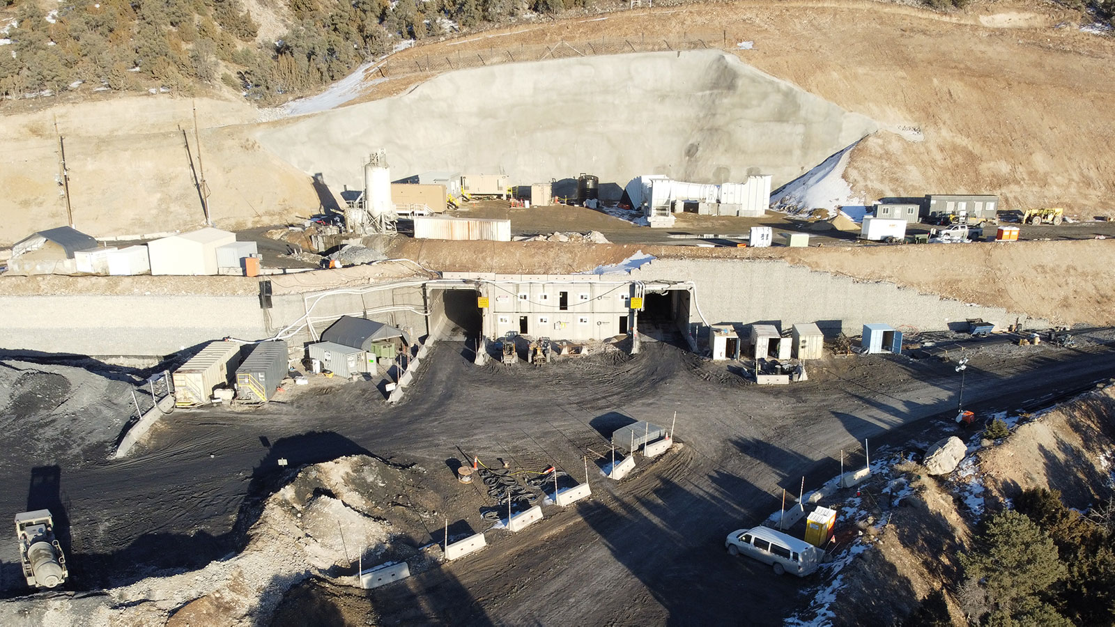 The twin exploration declines at Goldrush.