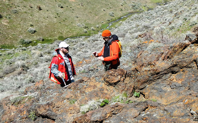 Students participate in traditional Shoshone hand games. “Our culture is connected to the language and sweat lodges,” says Anthony Maggio (pictured in bandana). “You can’t separate them.”