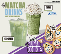 The all new Matcha Platform features two unique beverages made with real matcha selected to deliver consistent flavor, color and performance from cup to cup.