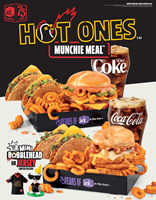 Returning on June 1 are the Sriracha Curly Fry Burger and the Chick-N-Tater Melt, both reimagined with a Hot Ones™ twist!