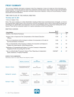 Proxy Summary