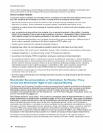 Shareholder Recommendations or Nominations for Director, Proxy Access and Shareholder Right to Call a Special Meeting