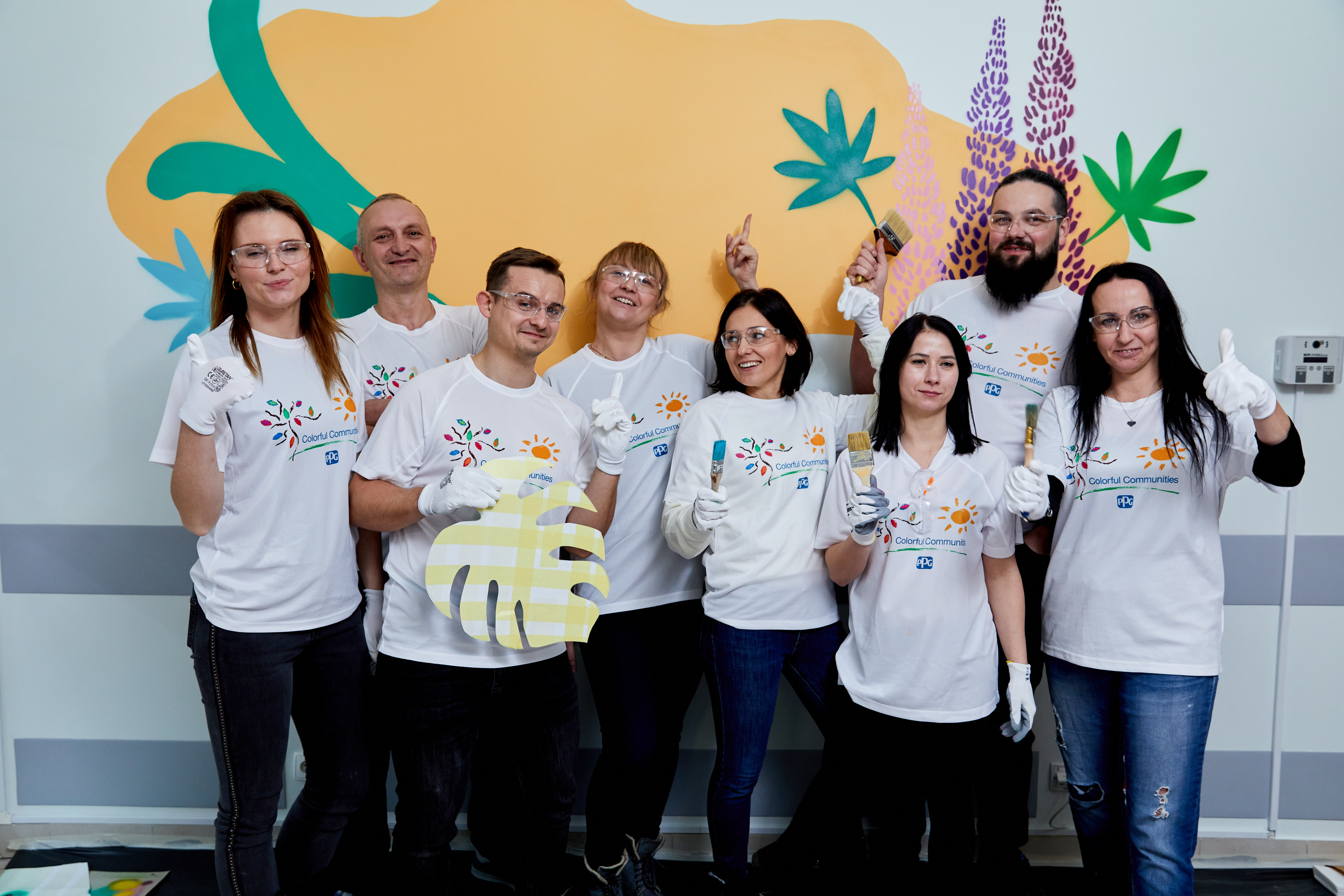 PPG volunteers carried out a COLORFUL COMMUNITIES project that helped revitalize a children’s rehabilitation facility in Jaworze, Poland.