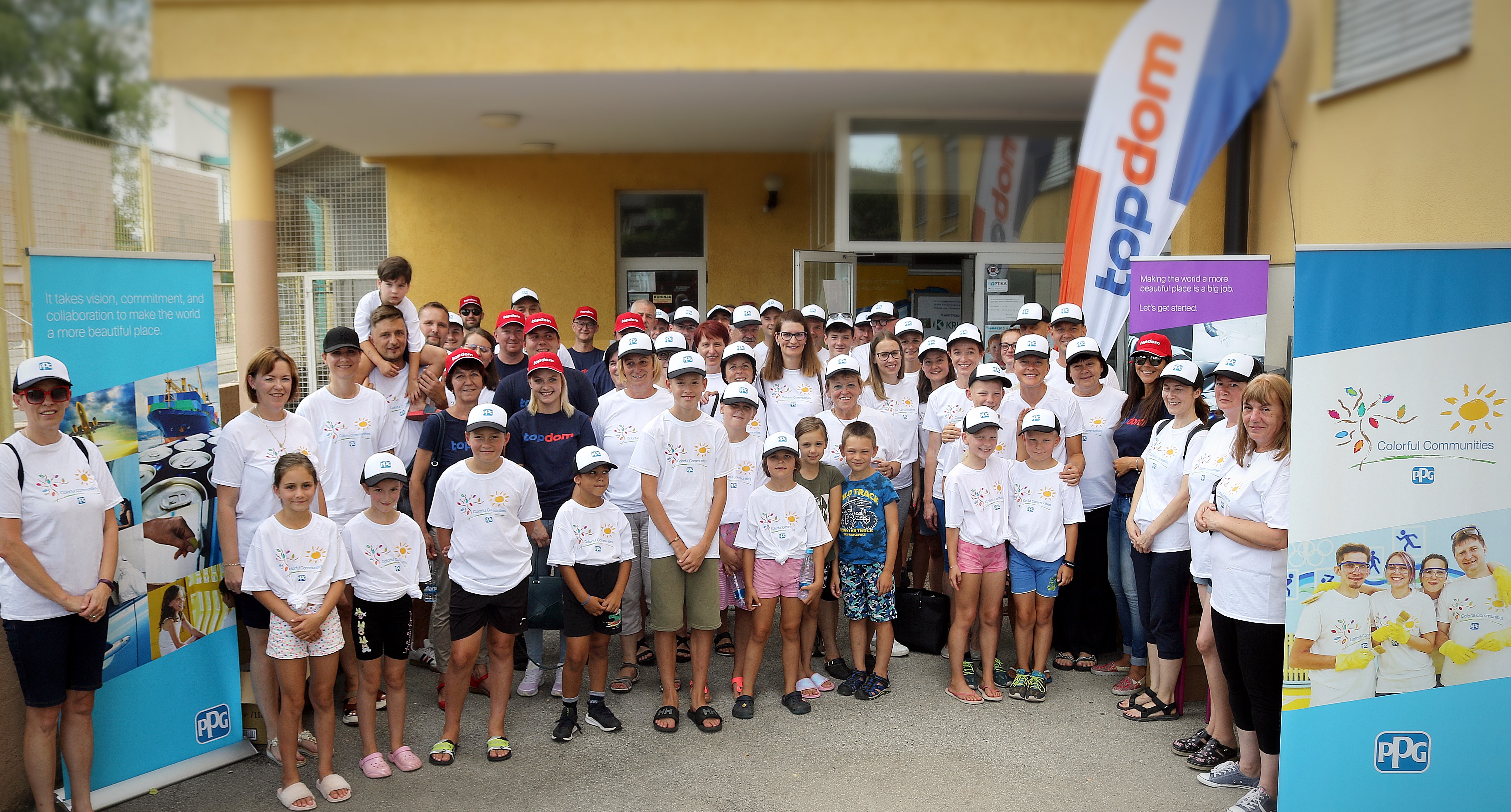 PPG has completed a colorful makeover at the Šmihel Primary School in Novo Mesto, Slovenia, through its New Paint for a New Start initiative, part of the company’s COLORFUL COMMUNITIES® program.